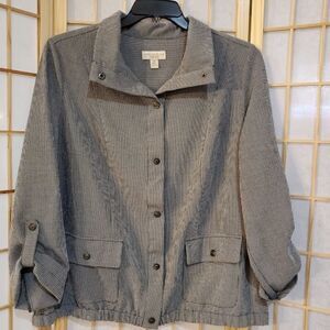 Appleseeds Womens Button Front Jacket Sz OX